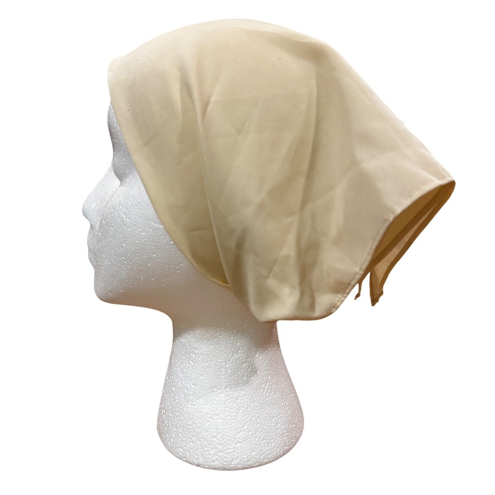 Namjosh Free People Ivory Solid Silk Kerchief Headscarf‎ Ivory Cream CP5330 NEW